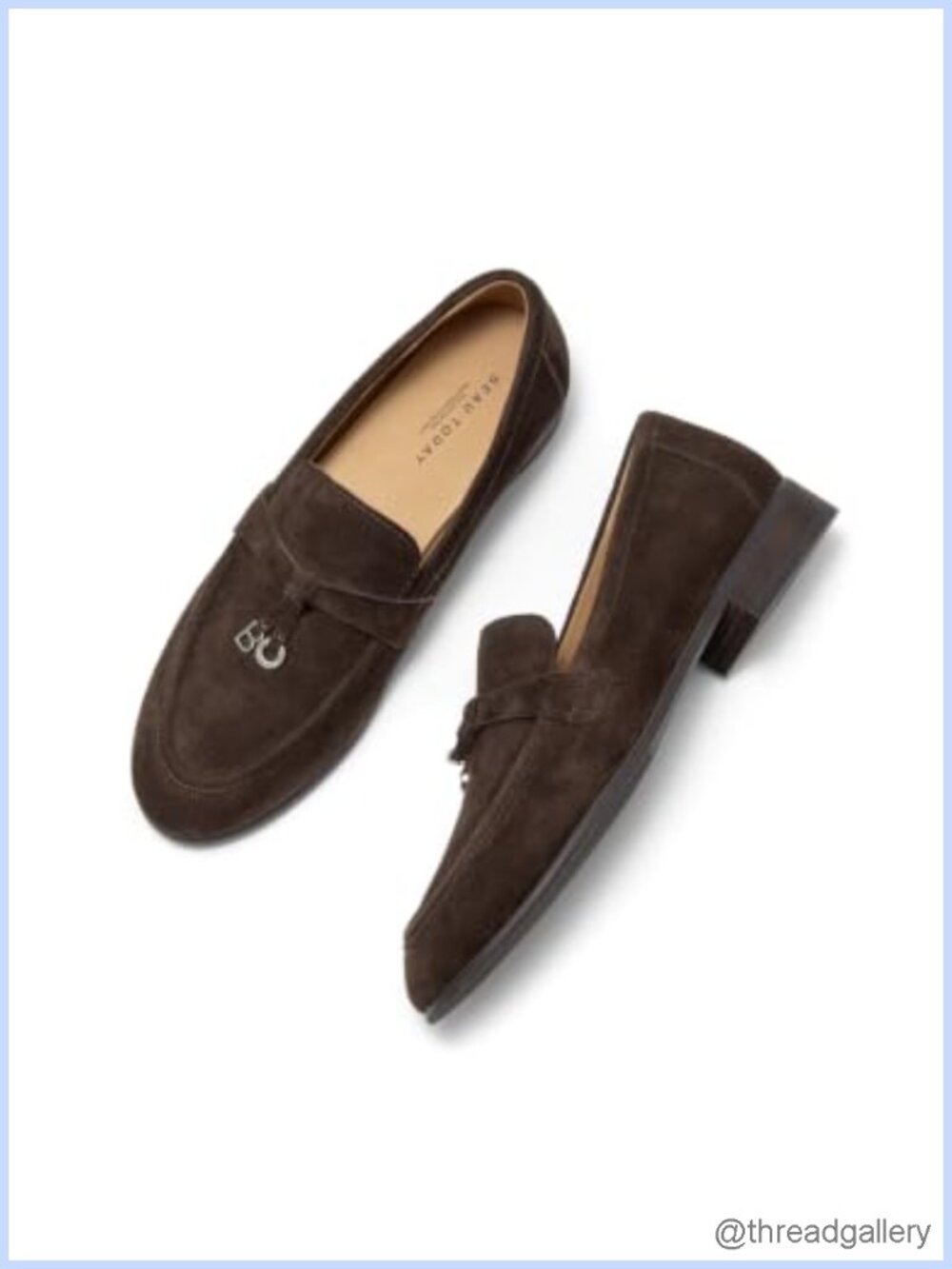 Suede Penny Loafers Women Slip On Leather Lined Comfort Business Casual Flat